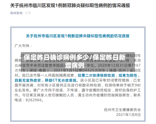 保定昨日确诊病例多少/保定昨日新增病例
