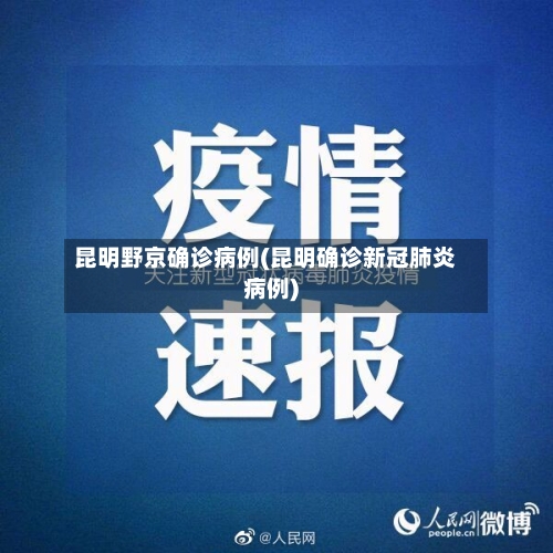 昆明野京确诊病例(昆明确诊新冠肺炎病例)