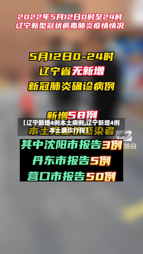 【辽宁新增4例本土病例,辽宁新增4例本土确诊行程】