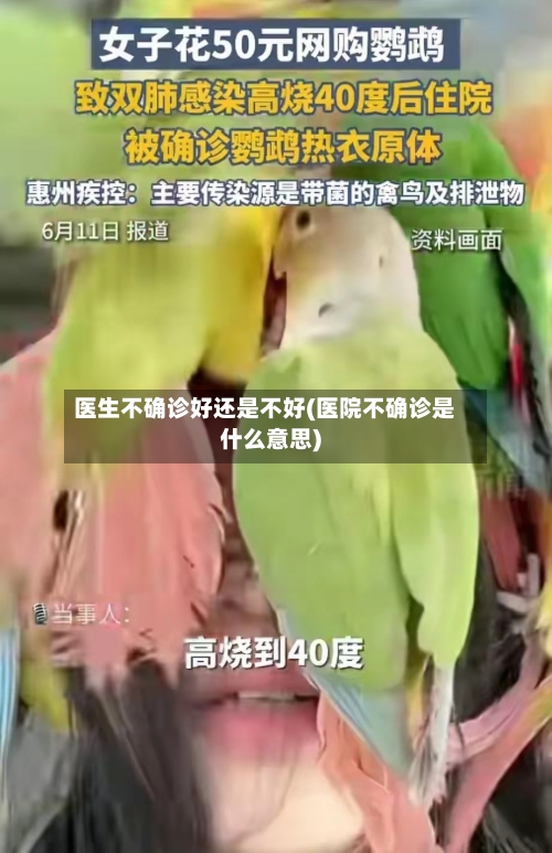 医生不确诊好还是不好(医院不确诊是什么意思)