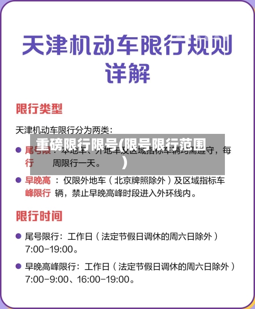 重磅限行限号(限号限行范围)