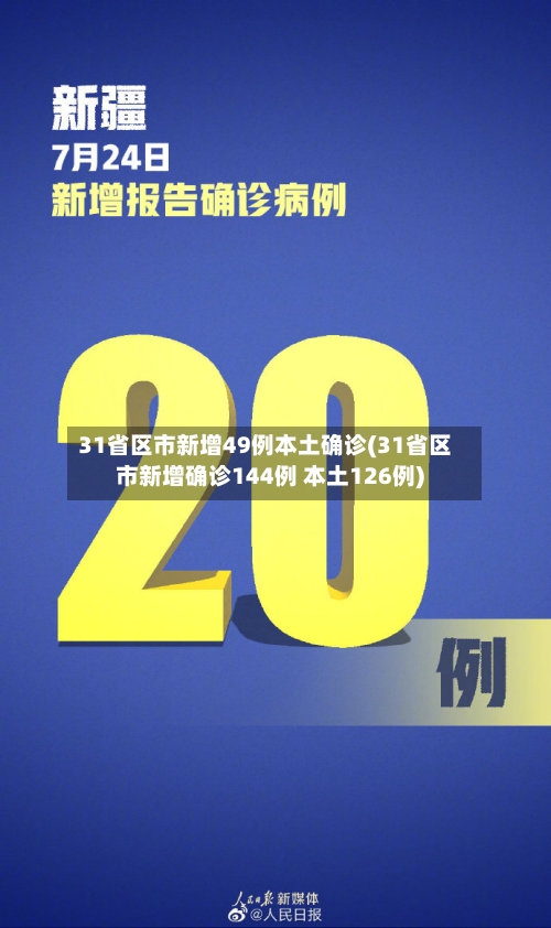 31省区市新增49例本土确诊(31省区市新增确诊144例 本土126例)