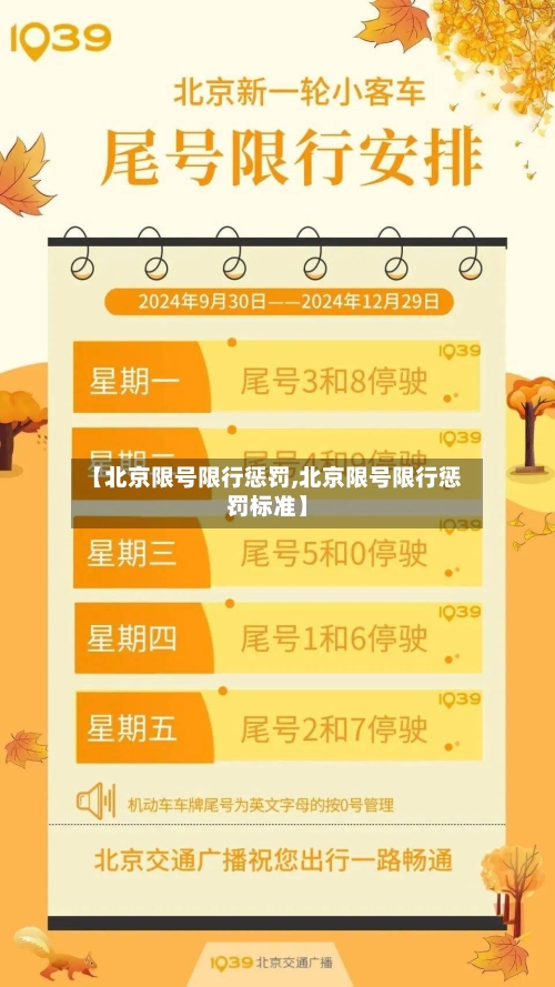 【北京限号限行惩罚,北京限号限行惩罚标准】