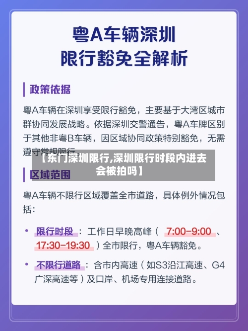 【东门深圳限行,深圳限行时段内进去会被拍吗】