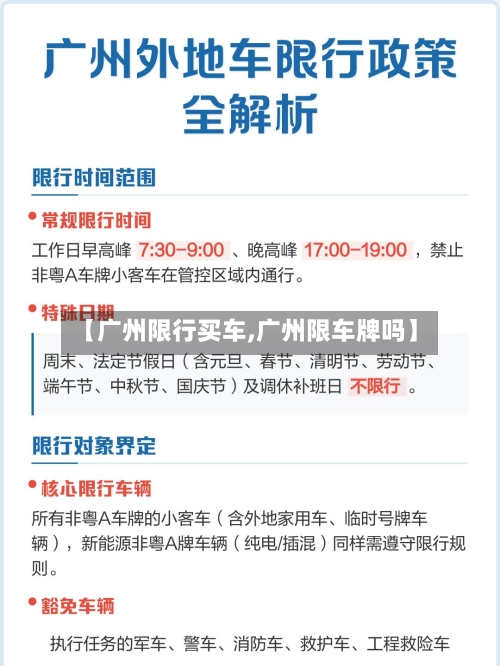 【广州限行买车,广州限车牌吗】