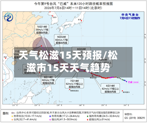 天气松滋15天预报/松滋市15天天气趋势