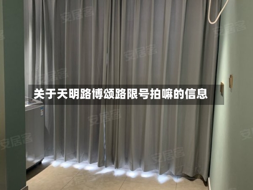 关于天明路博颂路限号拍嘛的信息