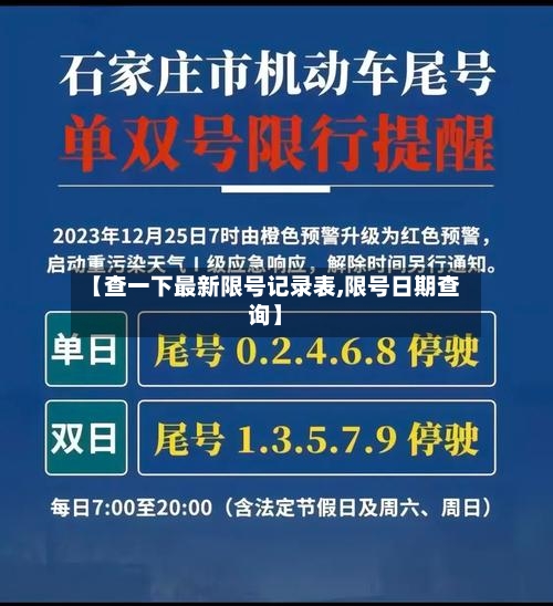 【查一下最新限号记录表,限号日期查询】