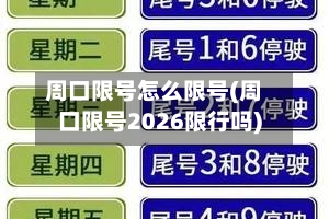 周口限号怎么限号(周口限号2026限行吗)