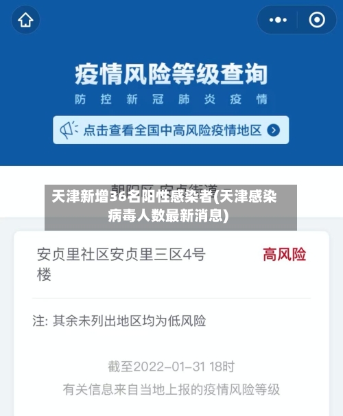 天津新增36名阳性感染者(天津感染病毒人数最新消息)