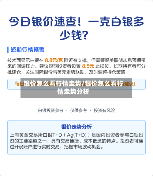 银价怎么看行情走势/银价怎么看行情走势分析