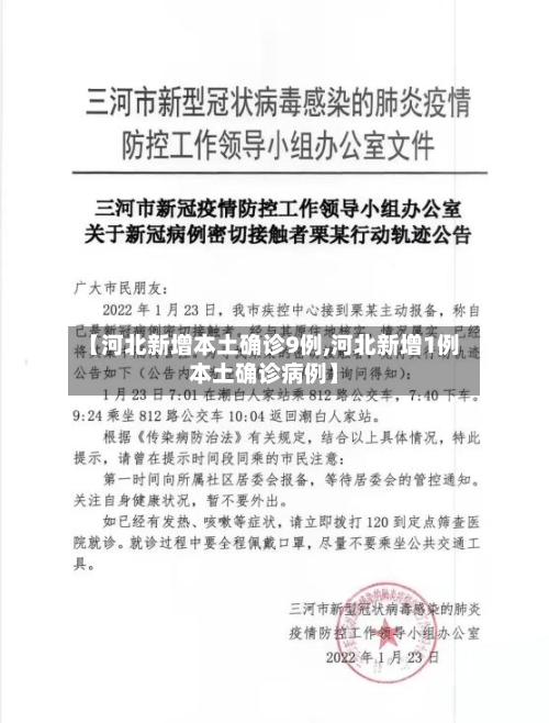 【河北新增本土确诊9例,河北新增1例本土确诊病例】